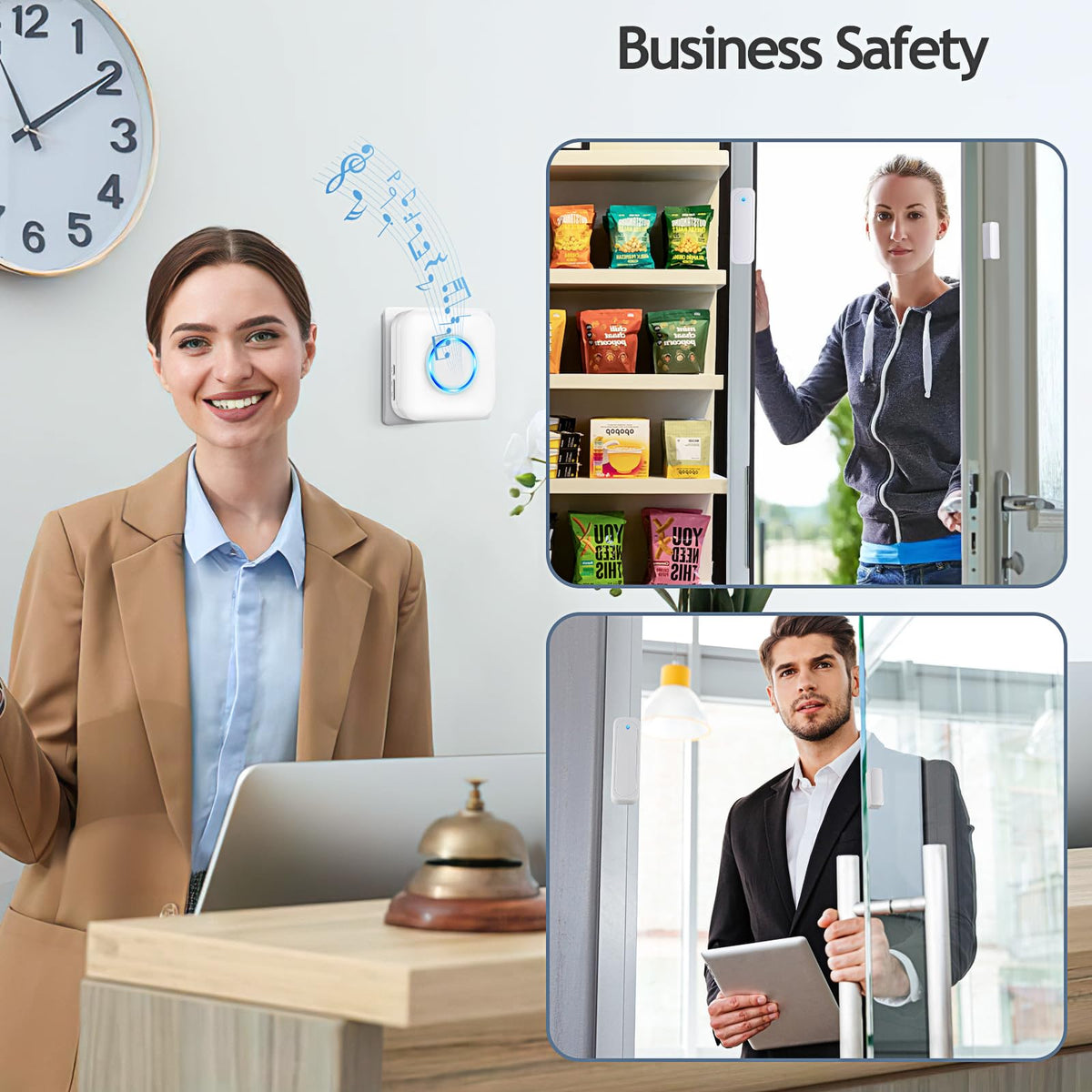 Satisure LED indicator lights up to show door events at a glance.