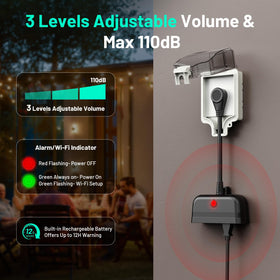 Satisure Smart Life or Tuya app notifications enable real-time alerts