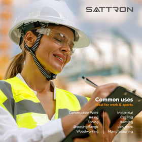 SATTRON ANSI Z87.1 compliant eyewear protects eyes on demanding sites