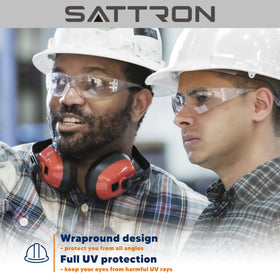 SATTRON pocket-ready safety glasses showcasing portable convenience.