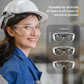 SATTRON scratch-resistant lenses maintain clear vision when worn over glasses