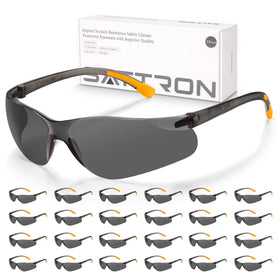SATTRON tinted safety glasses front view showing glare protection for outdoor work
