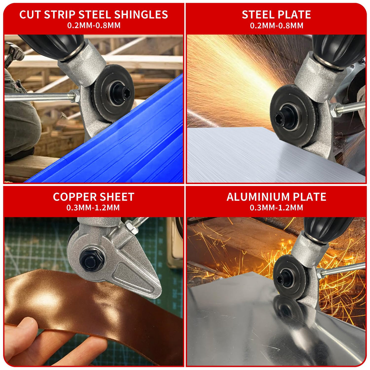 SauHandi Drill Cut Pro assembled on a drill for smooth, accurate cuts.