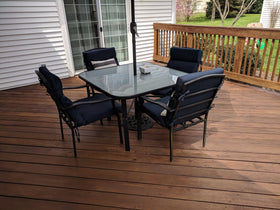 SaverSystems damp wood application speeds staining after cleaning for faster projects.