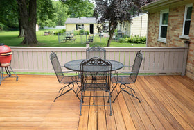 SaverSystems natural flat finish colors include cedar and gray.