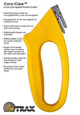 Saw Trax CCD4 Coro-Claw ergonomic handle supports secure, comfortable cutting throughout projects.
