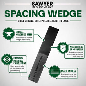 Sawyer wedge eight-point-seven-five-inch length reference.