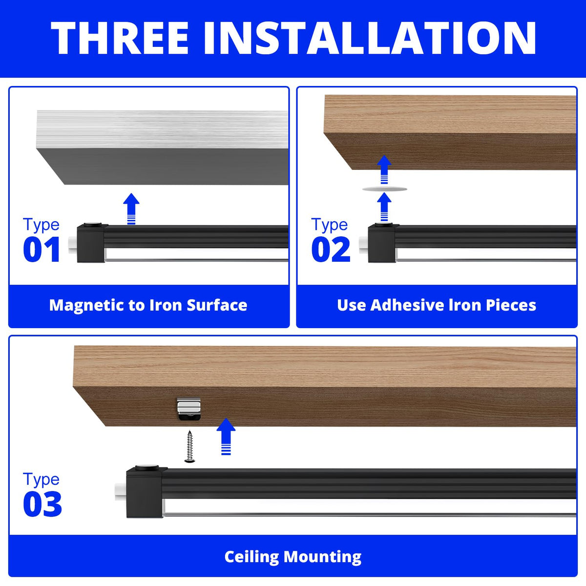 Sayitwill 365nm bar mounted under cabinet provides subtle UV illumination