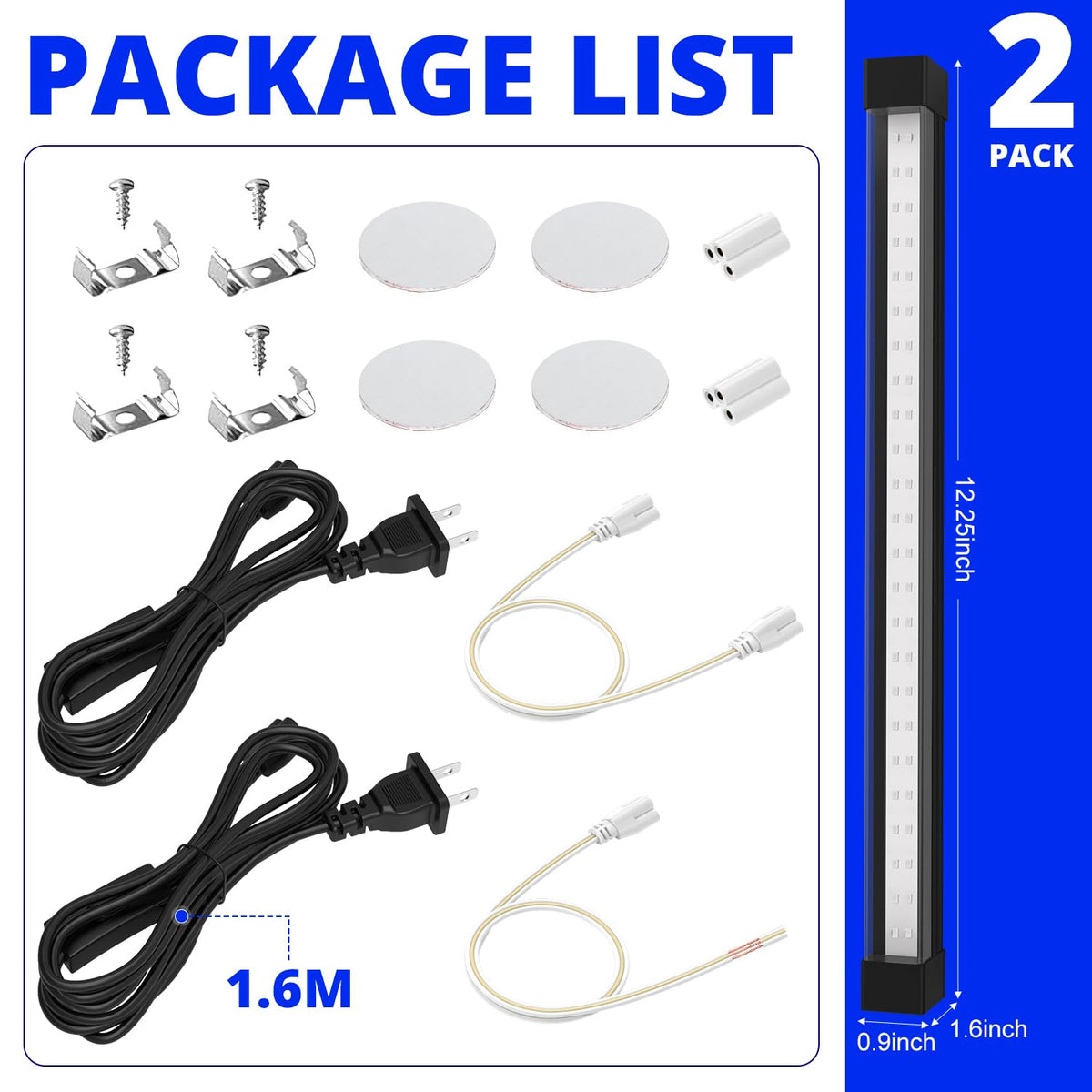 Sayitwill 365nm 2-pack package shows easy installation and setup