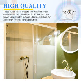 Saysurey box-mount porcelain kit simplifies indoor lighting upgrades.