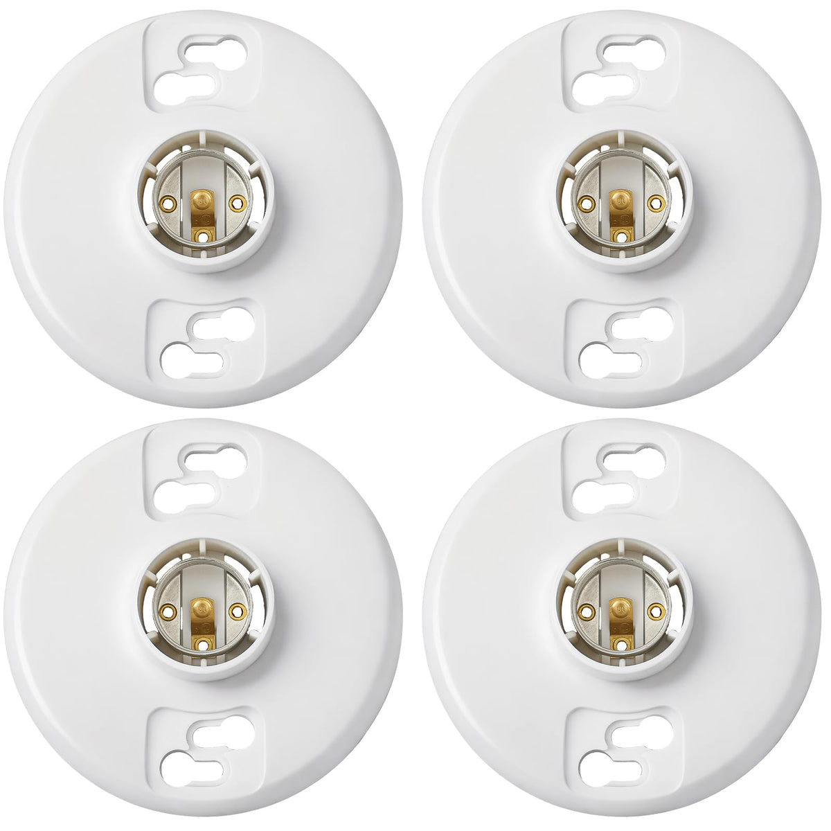 Saysurey ceiling lamp socket setup shows a durable phenolic resin body for indoor outdoor use.
