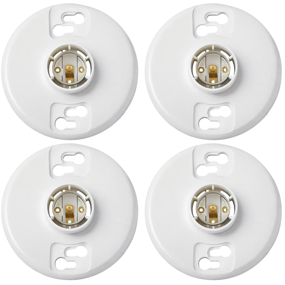Saysurey ceiling lamp socket setup shows a durable phenolic resin body for indoor outdoor use.