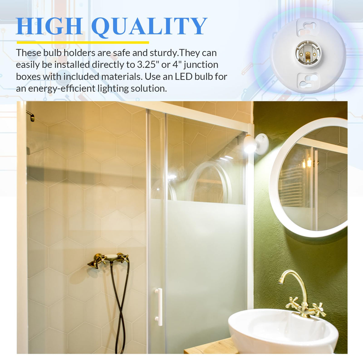 Saysurey durable light socket promises reliable performance in varied environments.
