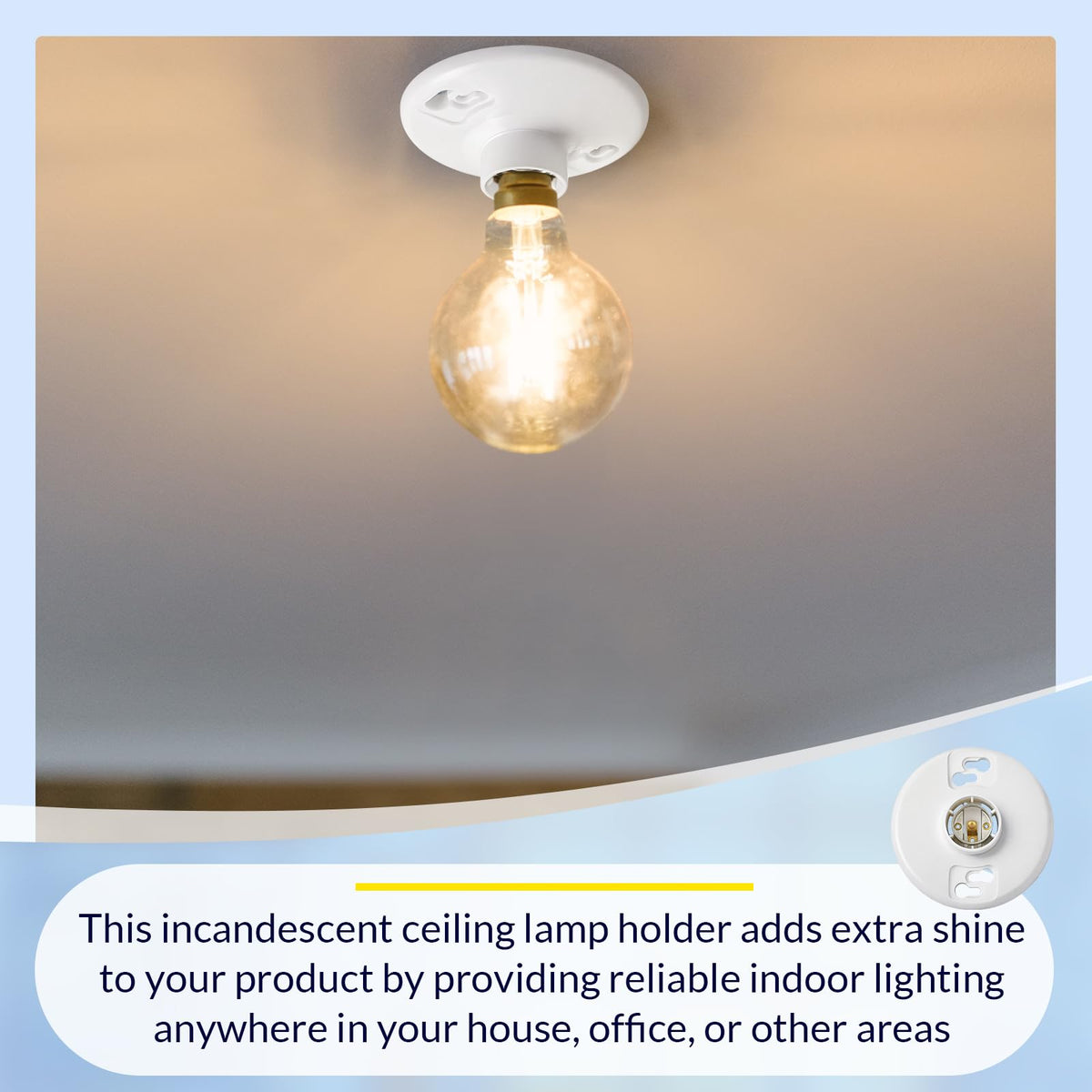 Saysurey keyless lamp holder enables easy DIY installation.