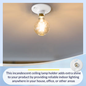 Saysurey keyless lamp holder enables easy DIY installation.