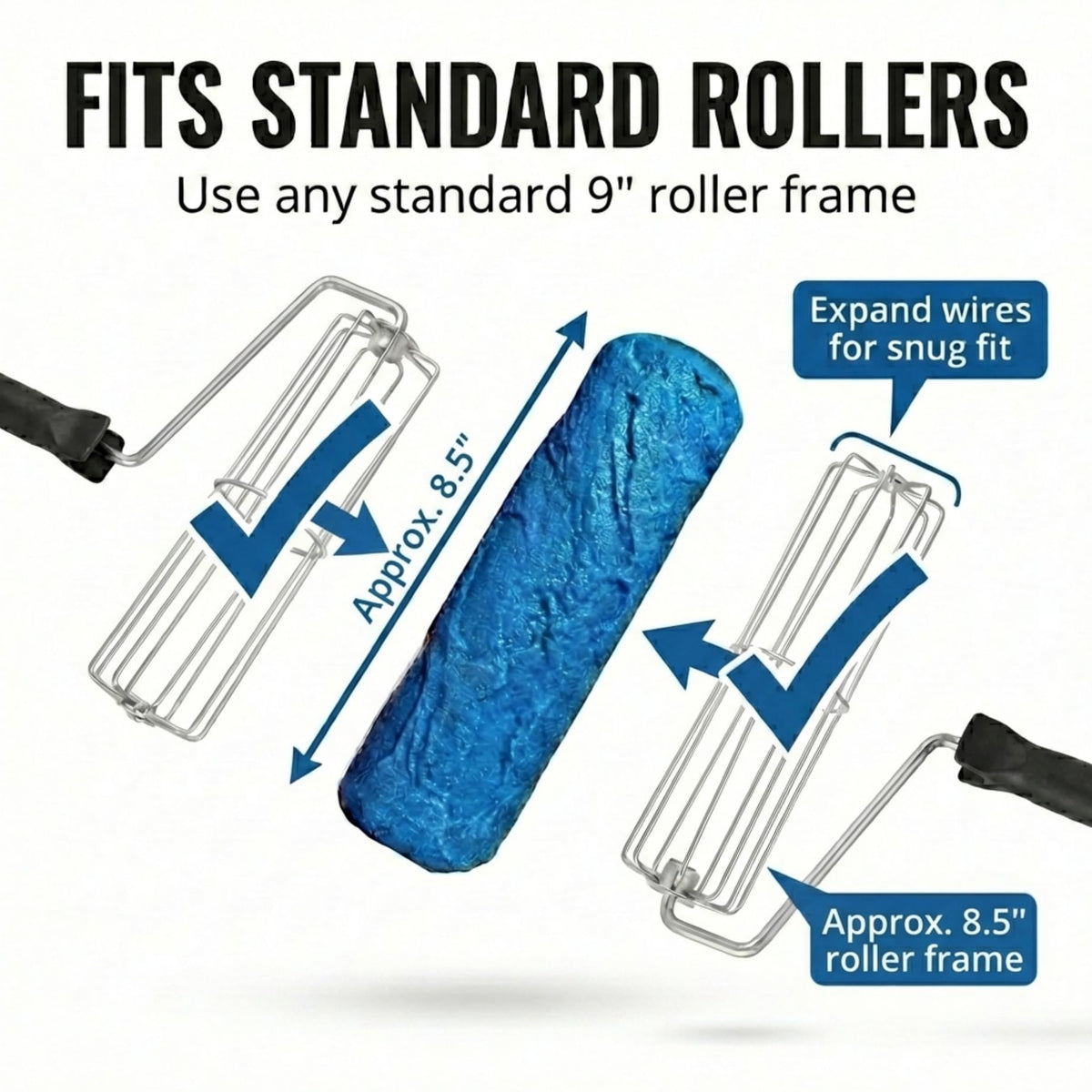 Durable polyurethane roller body from SBC for long lasting decorative finishes.