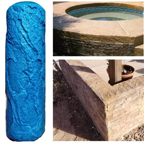 SBC Original Weathered Flagstone roller creates realistic stone texture on concrete for decorative patios.