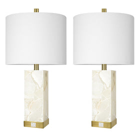 Scenekoy 2-pack lamps offer cohesive styling and space saving.