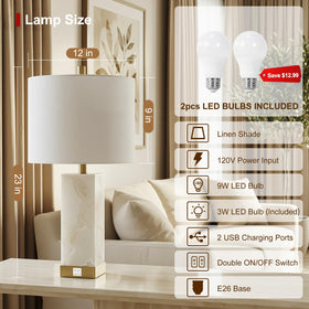 Scenekoy white linen shade enhances cozy lighting on a bedside or living room lamp.