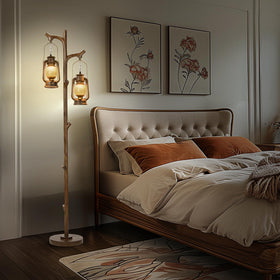 Scenekoy two-bulbs-included floor lamp for immediate illumination