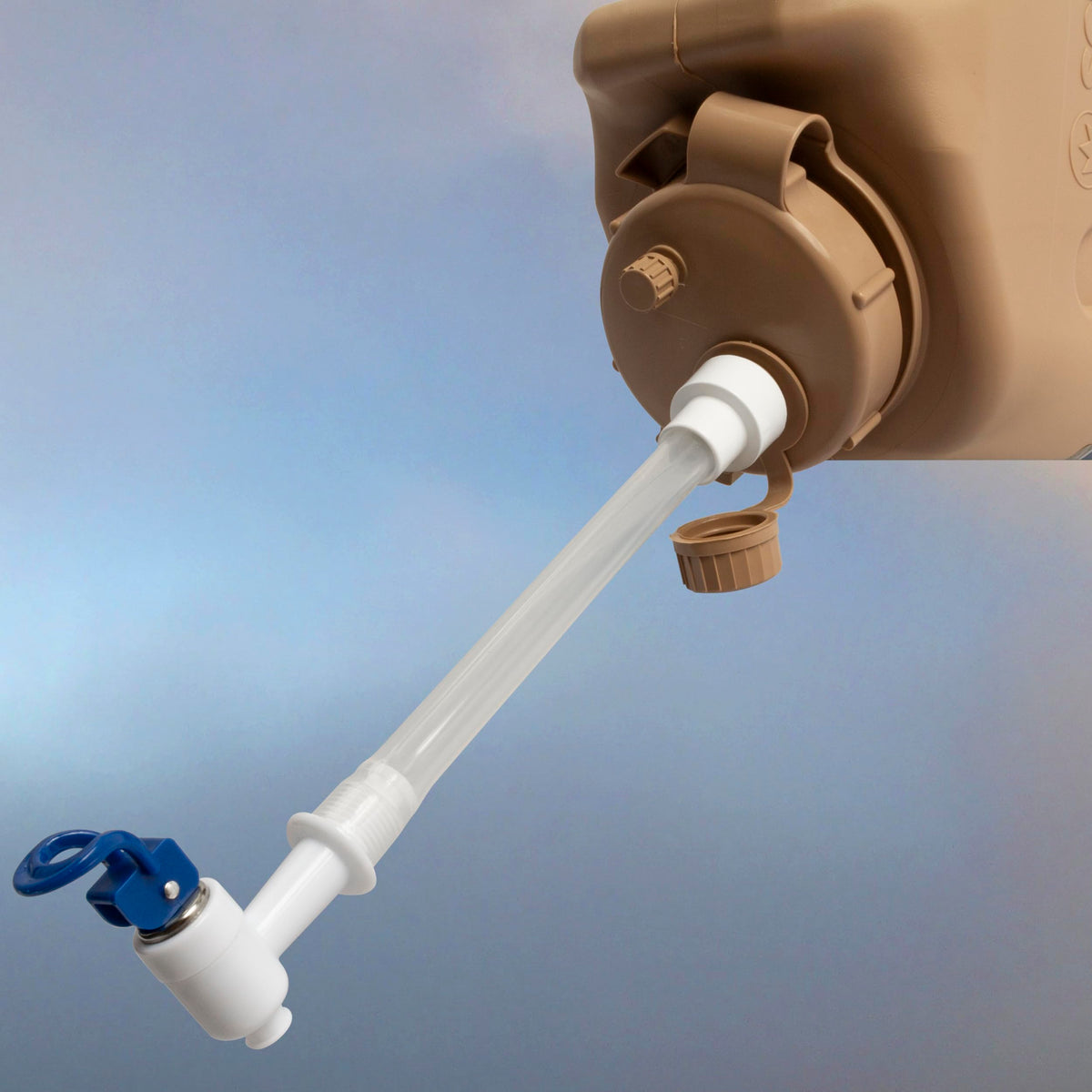 Compact, portable spout ideal for camping and RV trips