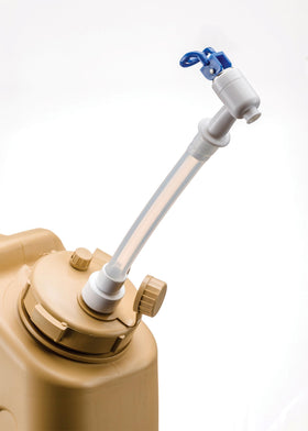 Close-up of Scepter 10266 spout lever in operation for controlled pours