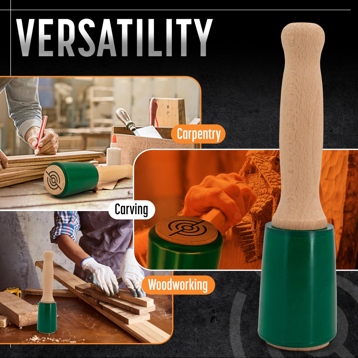 Schaaf Tools balanced-design-15oz highlights even weight distribution for control.