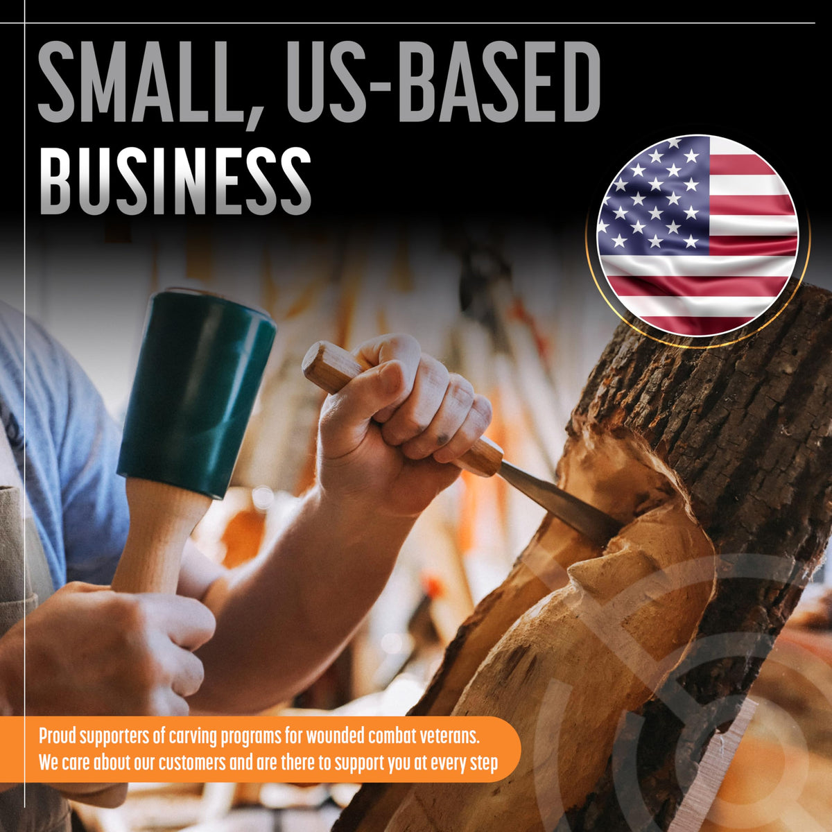 Schaaf Tools ergonomic-handle closeup highlights comfortable grip for extended carving sessions.