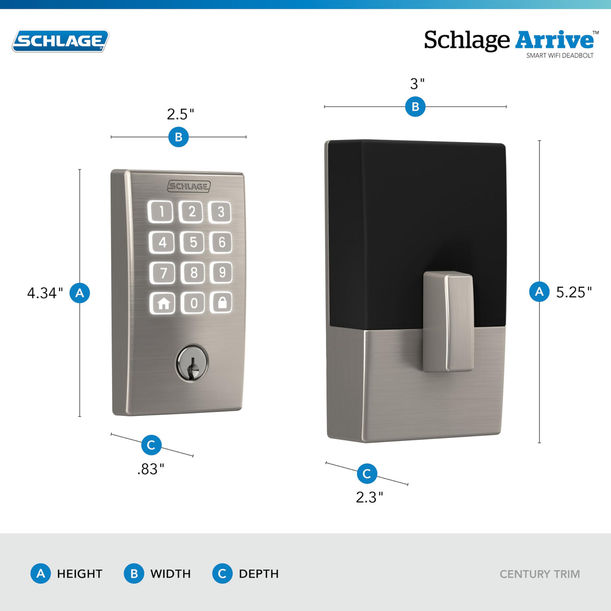 Schlage Arrive app control interface enabling remote lock management