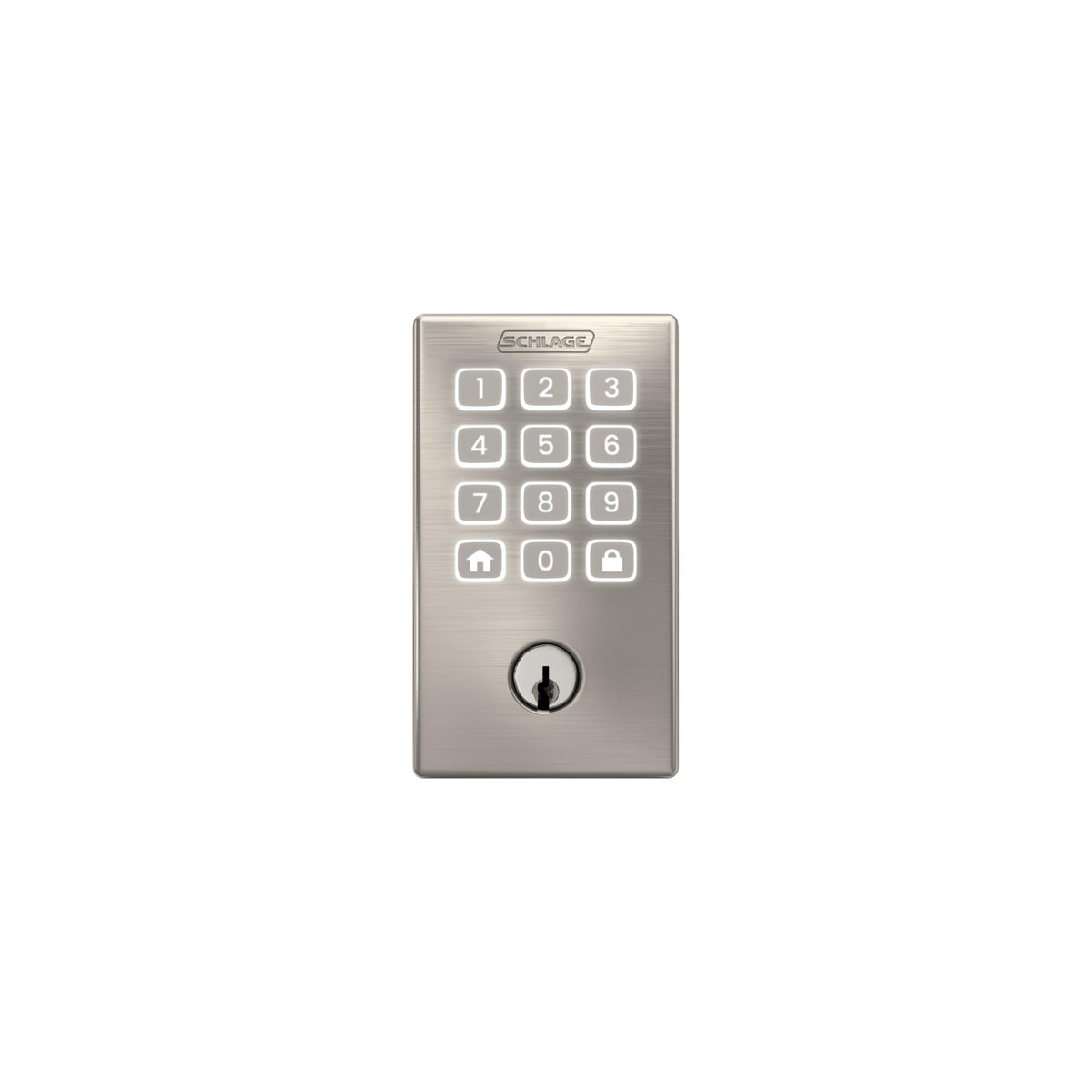 Schlage Arrive satin nickel finish adds modern curb appeal