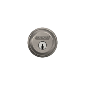 Schlage B60 N 619 installation-ready design with universal backset compatibility.