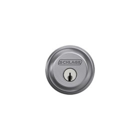 Schlage B60 N 626 satin chrome finish resists wear.