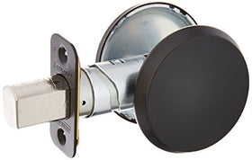 Schlage B81 622 deadbolt in use showing non-keyed one-sided design for easy entry.