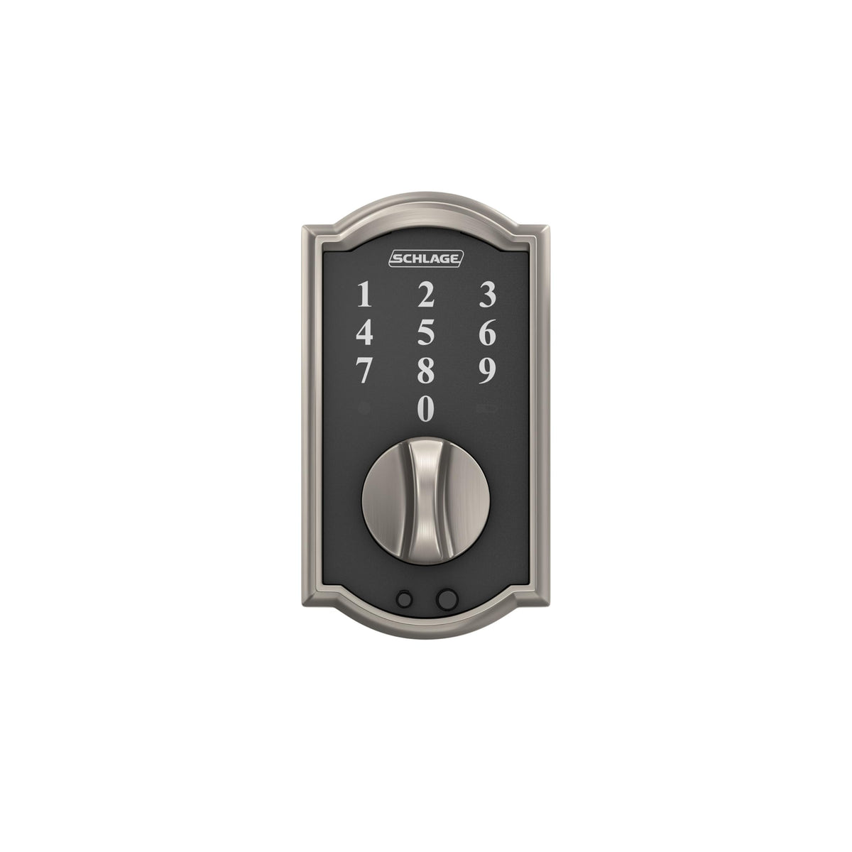 Schlage BE375 CAM 619 compact profile fits between doors without bulk