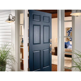 Schlage BE375 CAM 619 fingerprint-resistant touchscreen protects codes during use