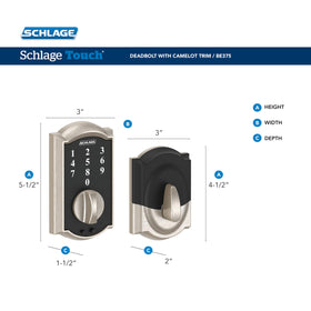 Schlage BE375 CAM 619 keyless entry setup proves quick and code-based access