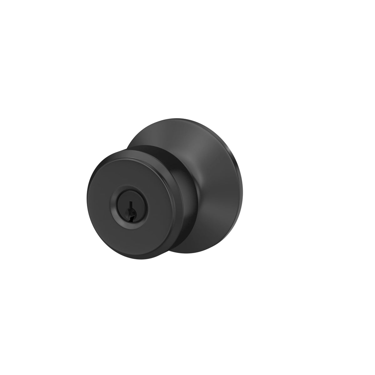 Schlage Bowery keyed entry knob ships with warranty and keys for peace of mind
