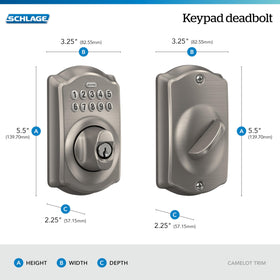 Schlage Camelot installation process requiring only a screwdriver