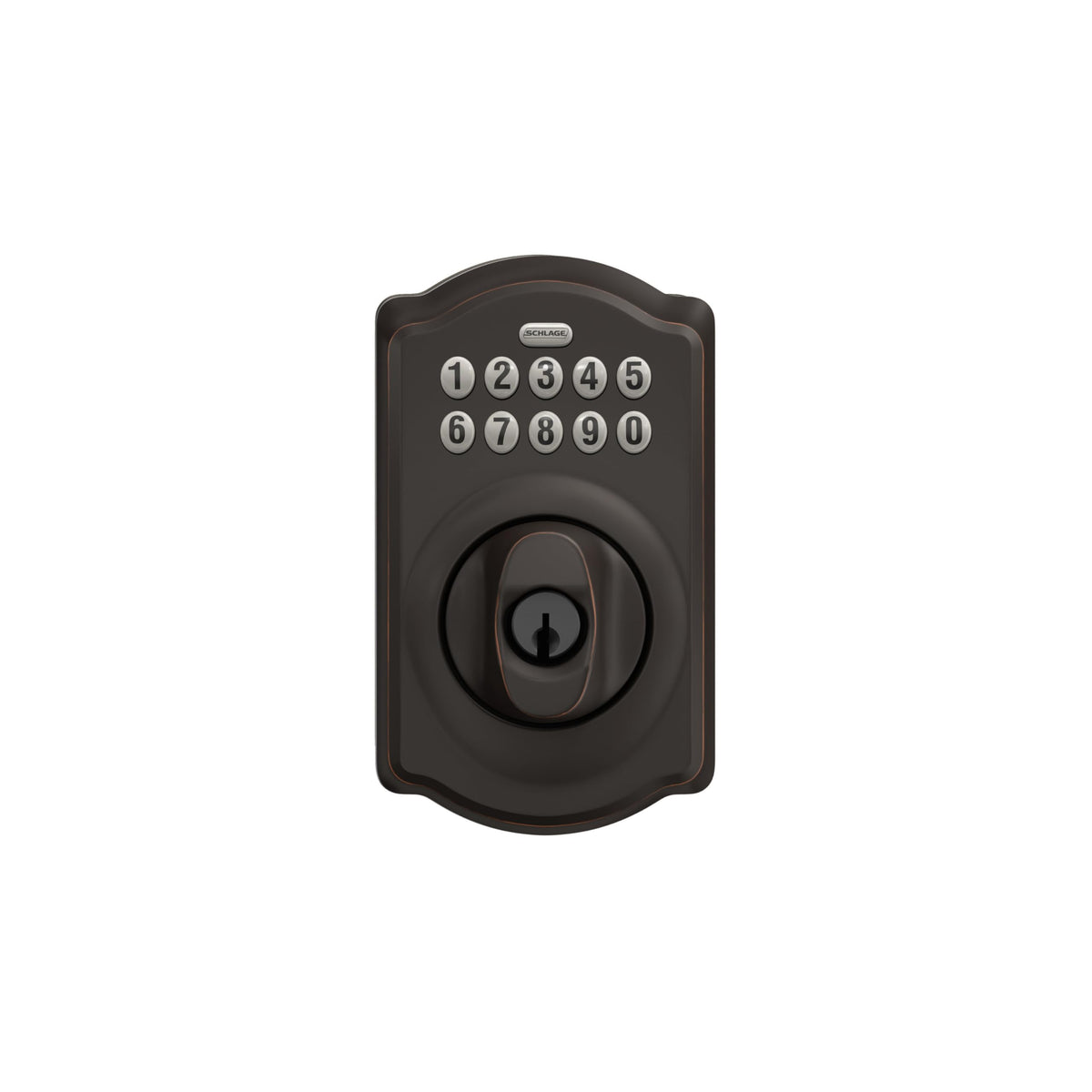 Schlage Camelot easy installation with just a screwdriver, no wiring.