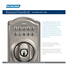 Schlage Camelot Grade 2 security suitable for residential use.