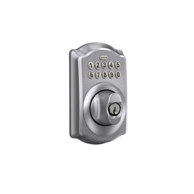 Close-up of backlit silicone keypad for secure, visible entry at night.