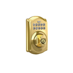 Camelot keypad backlit numbers illuminate for easy entry at night.