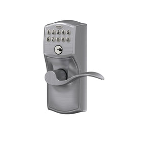 Schlage Camelot backlit keypad for easy use at night