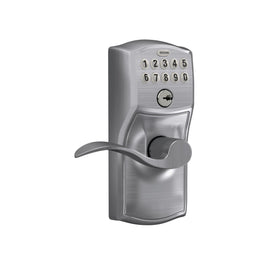 Schlage Camelot keypad lock lever handle enables easy, secure access