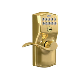 Schlage Camelot lever handle side view for quick entry and exit