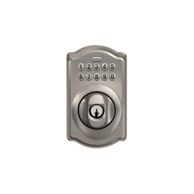 Schlage Camelot mechanical key backup included for emergencies
