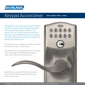 Schlage Camelot secure keypad entry for trusted access