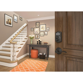 Schlage Camelot universal backset fit for 2-3/8 and 2-3/4 inch doors.