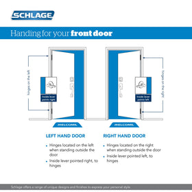 Schlage 1 inch deadbolt with hardened steel pins for added strength and security.