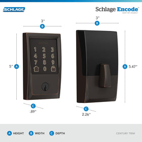 Schlage Encode app control interface demonstrates easy remote management.